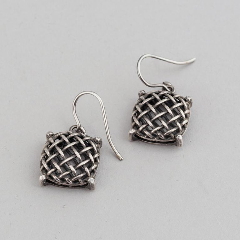 Bottega Veneta, ring och örhängen, sterlingsilver, Italien.
