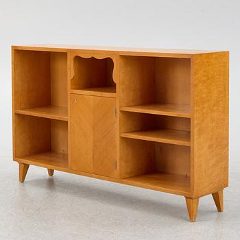 Bokhylla med skåp, AB Gunnars Fabriker, Sävsjö, 1930/40-tal.