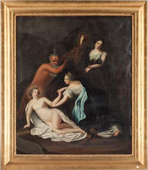 DAVID KLÖCKER EHRENSTRAHL, kopia efter, olja på duk,  daterad 1846.