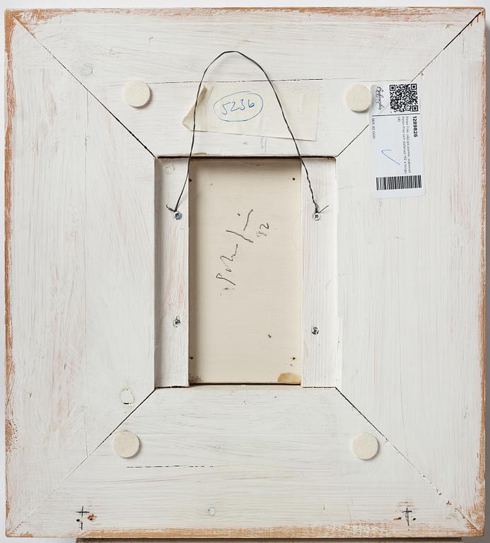 Peter Frie, oil on panel, signed and dated -92 on verso.