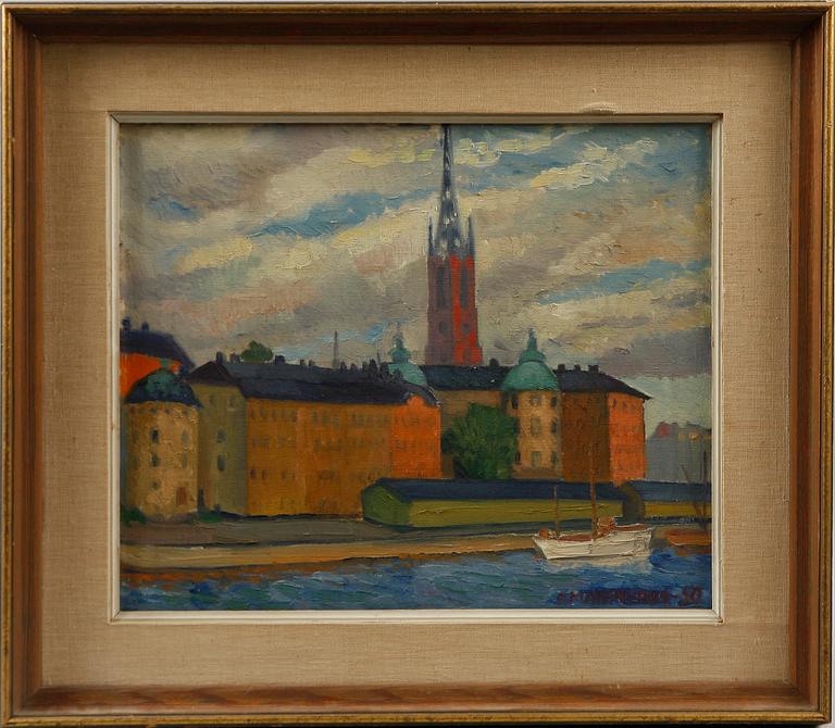 ONNI MANSNERUS, olja på duk, sign o dat 50.