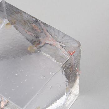 Bertil Vallien, two glass sculptures, Kosta Boda.