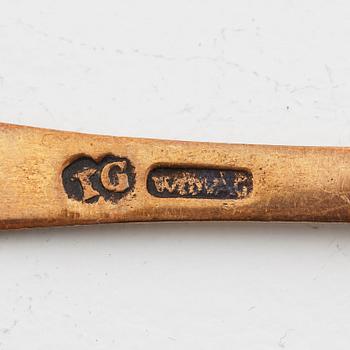 Two late Gustavian spoons by Isak Gråsten (1770-1821) Wedevågs bruk.