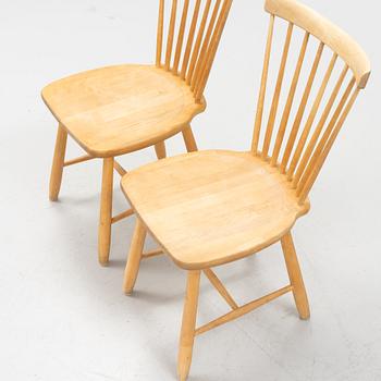 Carl Malmsten, a pair of 'Lilla Åland' chairs from Stolab 1994.