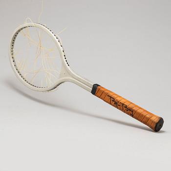 BJÖRN BORG, a personal  Browning aluminum test tennisracket, 1978-79.