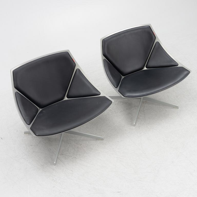 Jurgen Laub & Marcus Jehs, a pair of model 'JL10' chairs, Fritz Hansen, Denmark.