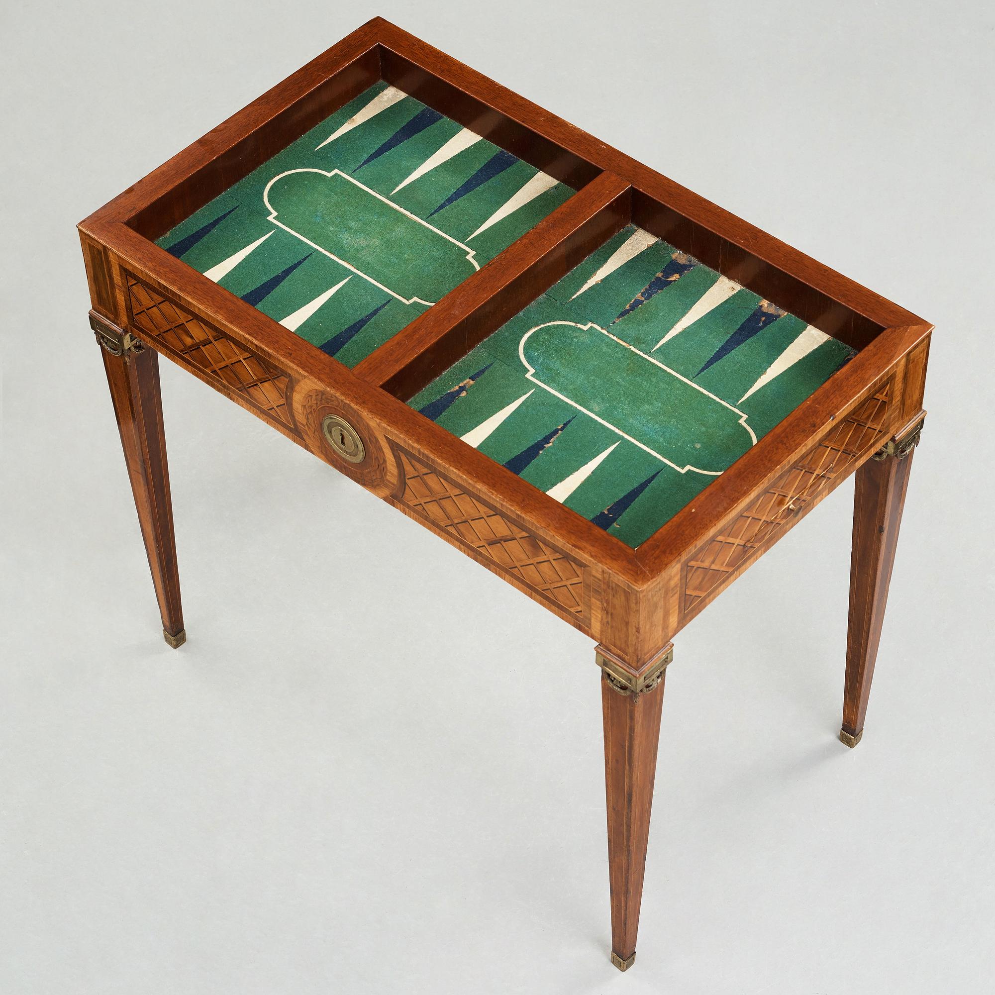 BORD/SPELBORD, av Gottlieb Iwersson (mästare i Stockholm 1778-1813), ej signerat,  1700-talets slut, Gustavianskt.