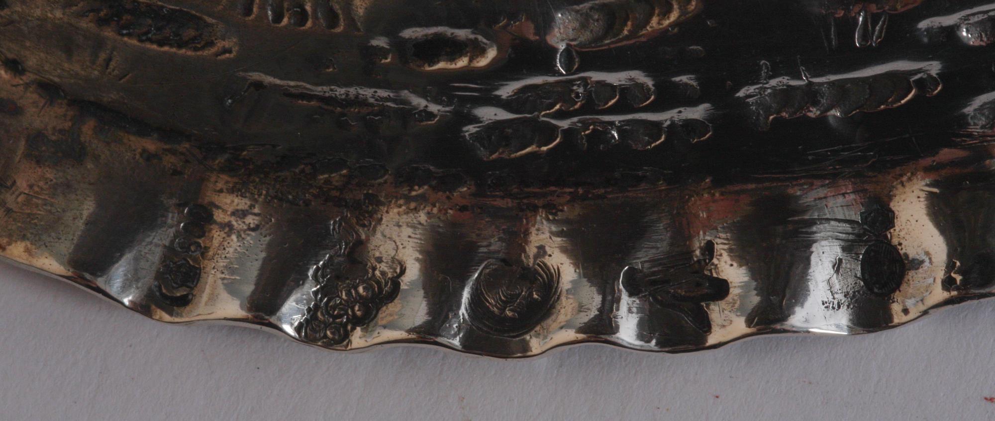 FIGUR/FLASKA, silver, Tyskland med svenska importstämplar.