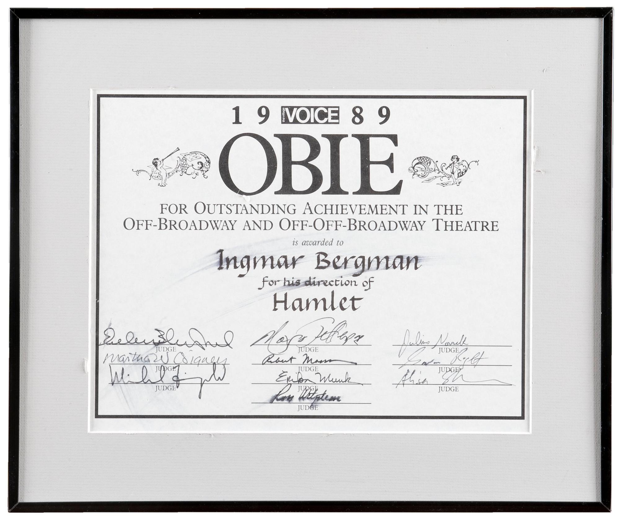 AN AWARD,