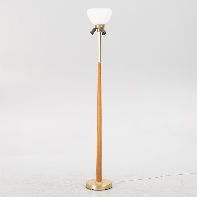Hans Bergström, golvlampa, modell 522, ateljé Lyktan, Åhus 1950-tal.