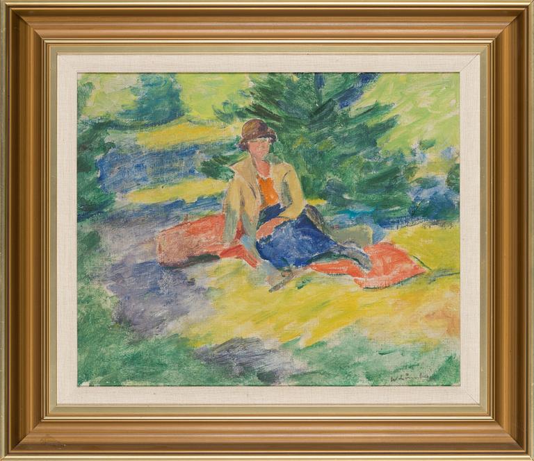 William Lönnberg, öljy kankaalle, signeerattu.