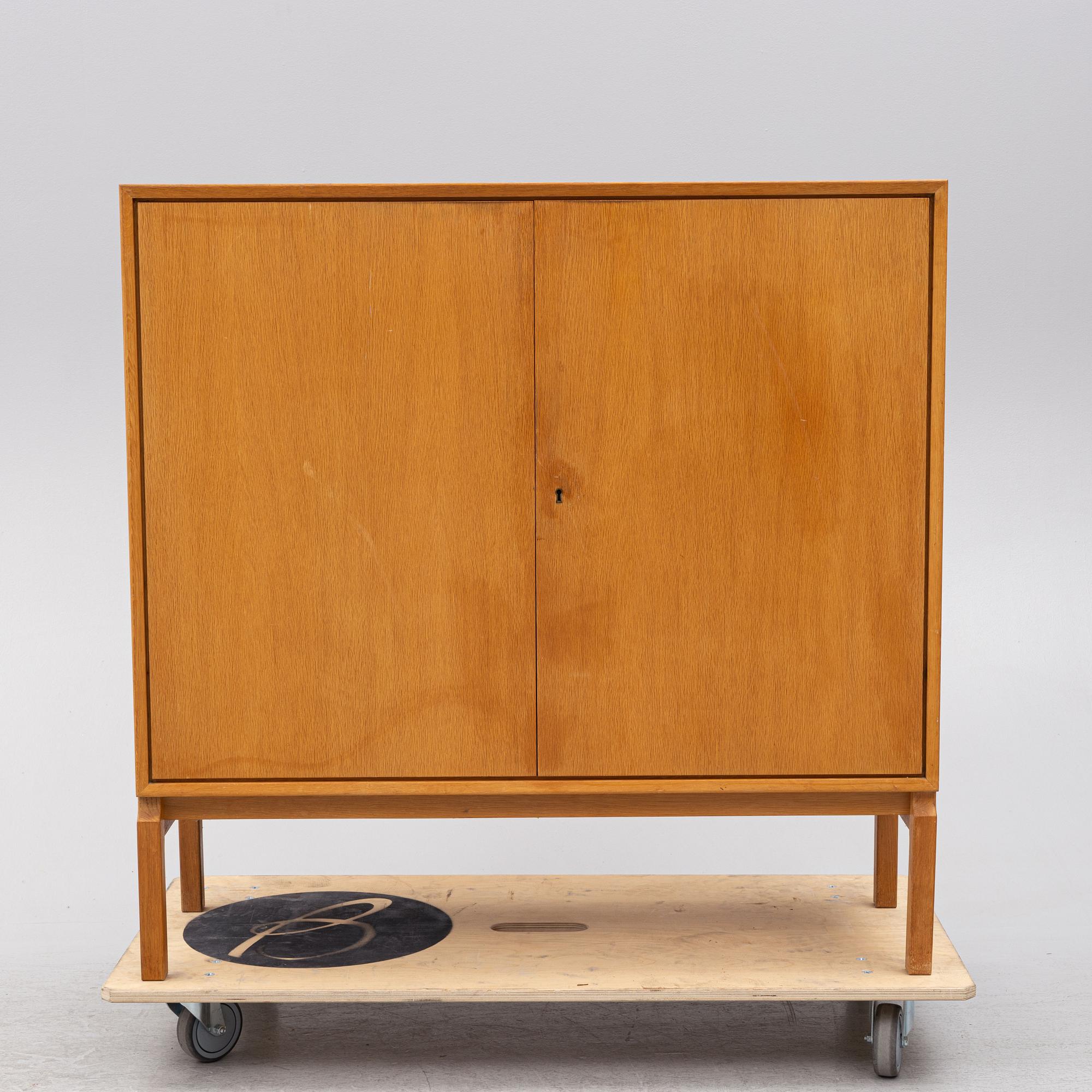 An oak cabinet, second half of the 20th century.