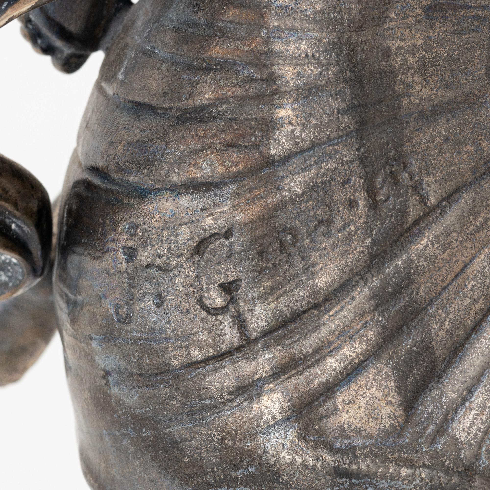 Jean Garnier, efter. Skulptur, vitmetall, signerad.