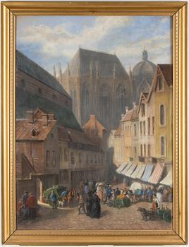 FRITZ VON DARDEL, pastell, signerad F. Dardel.