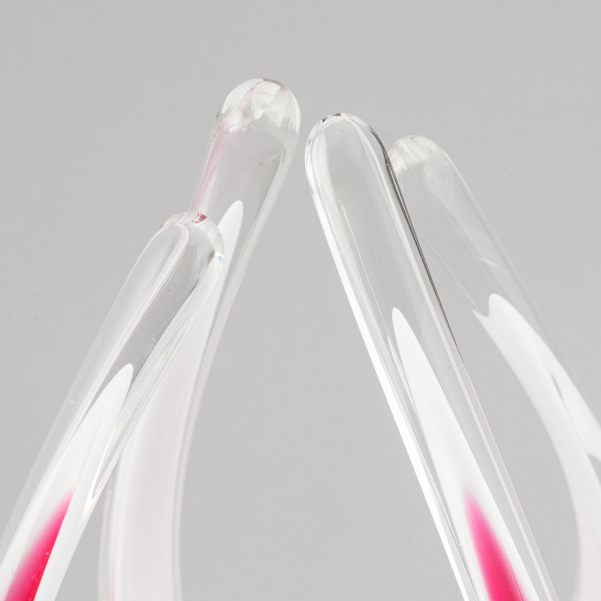 Paul Kedelv, glas, 3 delar, "Coquille", Flygsfors.