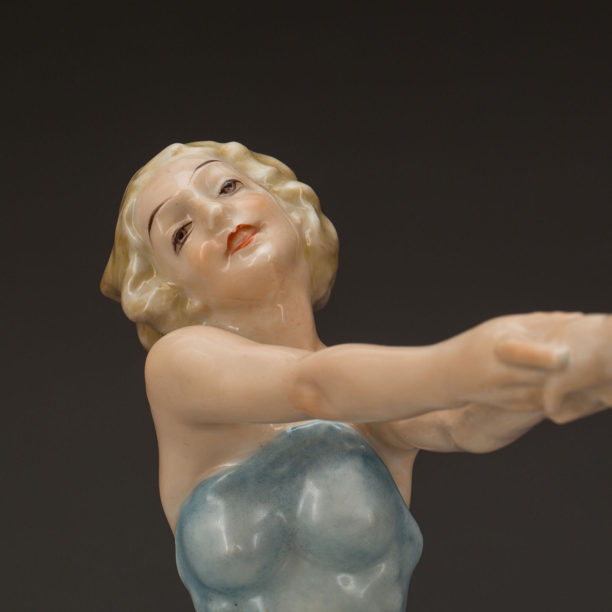 FIGURIN, porslin. Hutschenreuther, Tyskland, Karl Tutter.