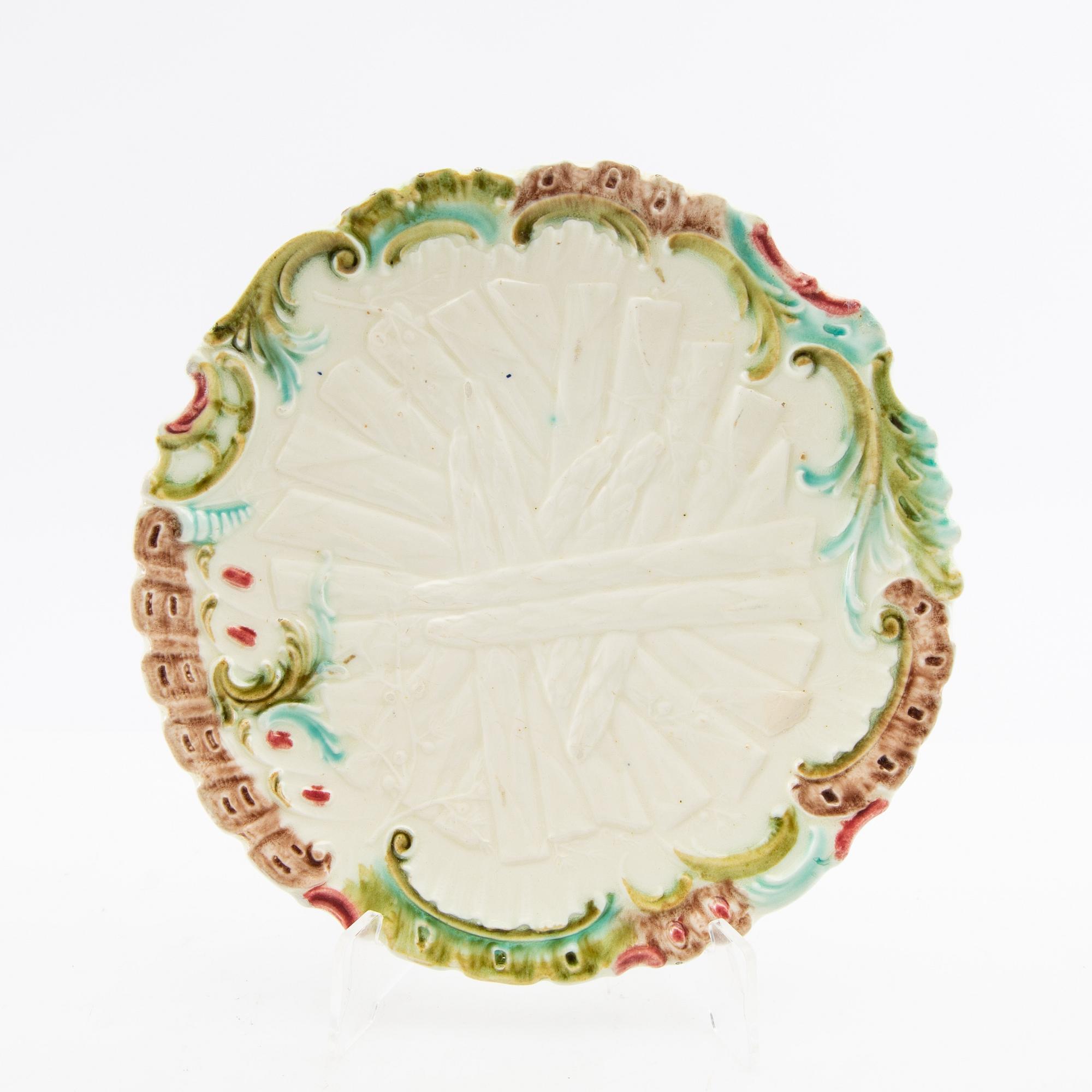 Sparris-servis 9 dlr Jugend 1900-talets första hälft flintgods.