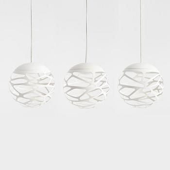Three Andrea Tosetto, ceiling lamps, "Kelly" 2000 's.