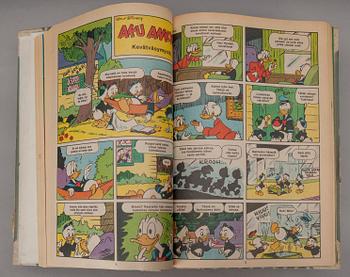 SAMLINGSVOLYMER, 3 st, Kalle Anka -serietidningar, 1968.