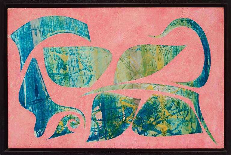 Philip Taaffe, "Untitled (Salmon)".