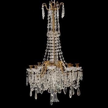A chandelier, late 19th Century.
