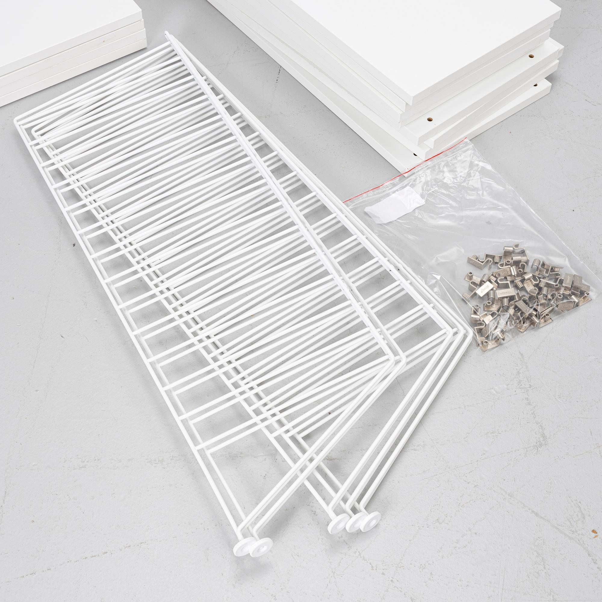 Nils Strinning, shelving system, "String/BFB Shelf", String Design AB, 2000s.