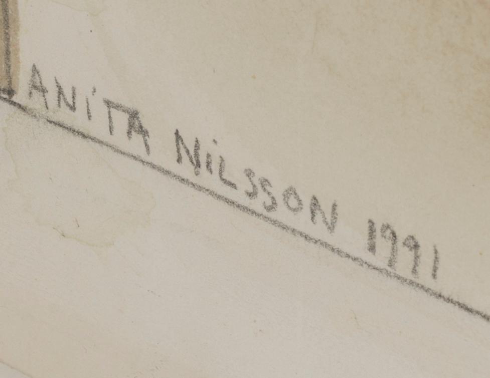 ANITA NILSSON BILLGREN, mixed media signed and dated 1991.