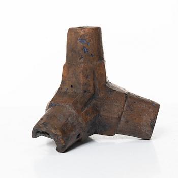 A 'caltrop' candlestick, Southern Sweden, 18th/19th century.