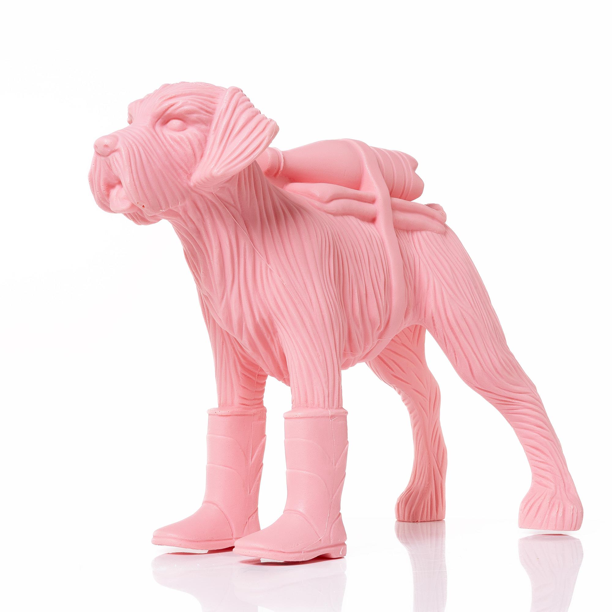 William Sweetlove, "Cloned Schnauzer with water bottle". (Pink).