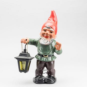 A ceramic gnome with lantern by Heissner, Germany, second half of the 20th century / turn of the century 2000.