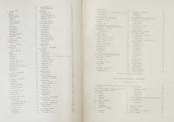 M, W & F VON WRIGHT, books, three volumes, 'Svenska fåglar', A. Börtzells tryckeri AB Stockholm, 1927-1929.