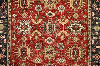 A carpet, Mamluk design, ca 311 x 253 cm.