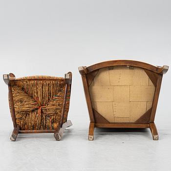 Children's chairs, two pieces, circa 1900.