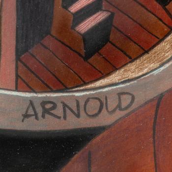 HANS ARNOLD, tusch & akryl, signerad.