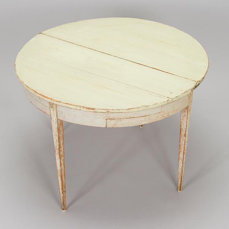 Bord / klaffbord, halvmåneform, 1800-tal.