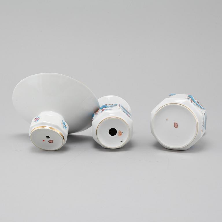 17 pcs tableware by Lomonosov, second half of the 20th century.