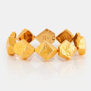 966. An 18K gold Lapponia bracelet "Lapplands stenar" design Björn Weckström.