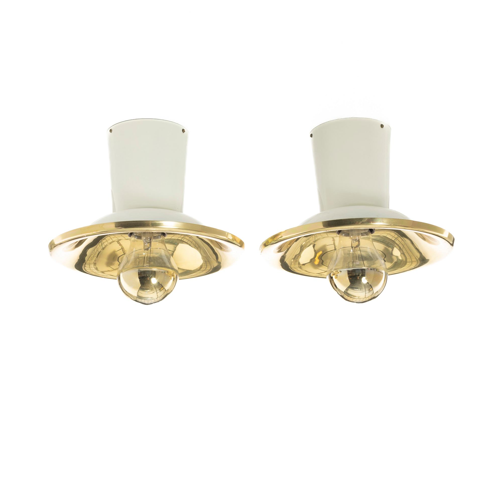 Josef Frank, two ceiling lamps, model 2162, Svenskt Tenn.