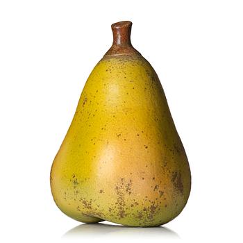 Hans Hedberg, a faience sculpture of a pear, Biot, France.