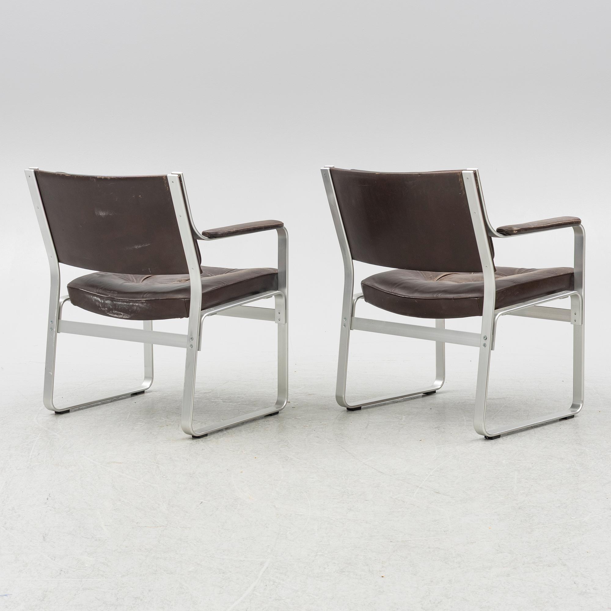 Karl Erik Ekselius, a pair of 'Mondo' armchairs, JOC, 1970s.