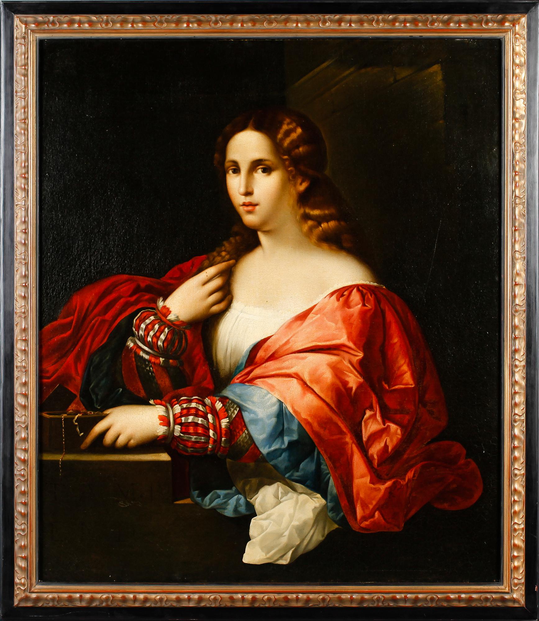 GIUSEPPE MAZZOLINI, hans art, olja på duk, osignerad.