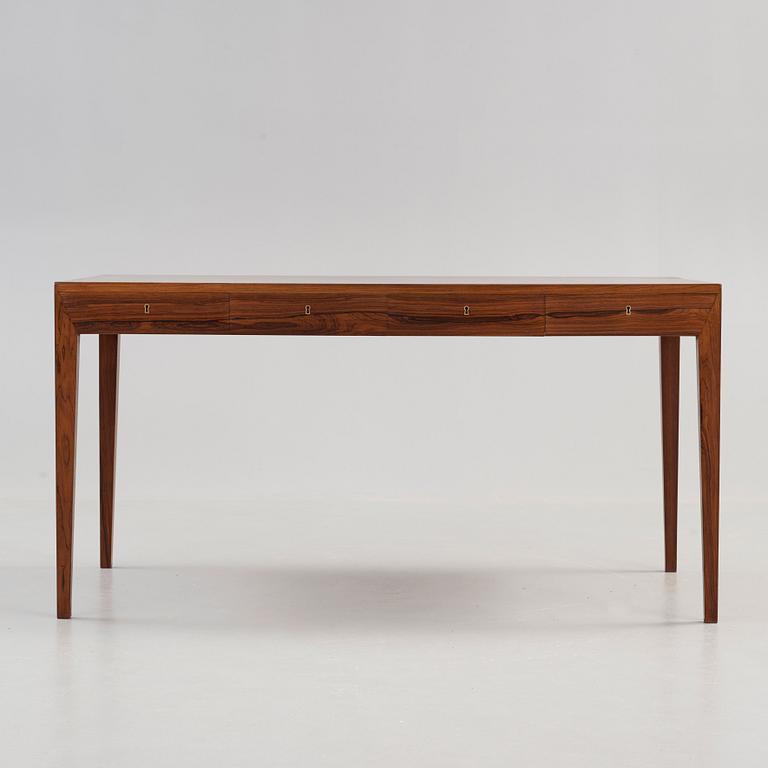 SEVERIN HANSEN, attributed to, a palisander desk, Denmark 1960's.