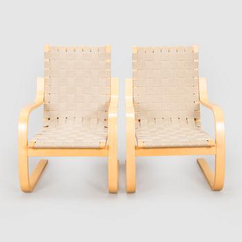 Alvar Aalto, Fåtöljer ett par, modell 406 för Artek 1970-tal.