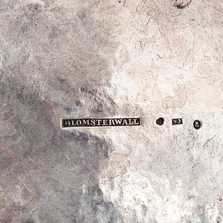 A Swedish silver sugar box, mark of Johan Daniel Blomsterwall, Gothenburg 1829.