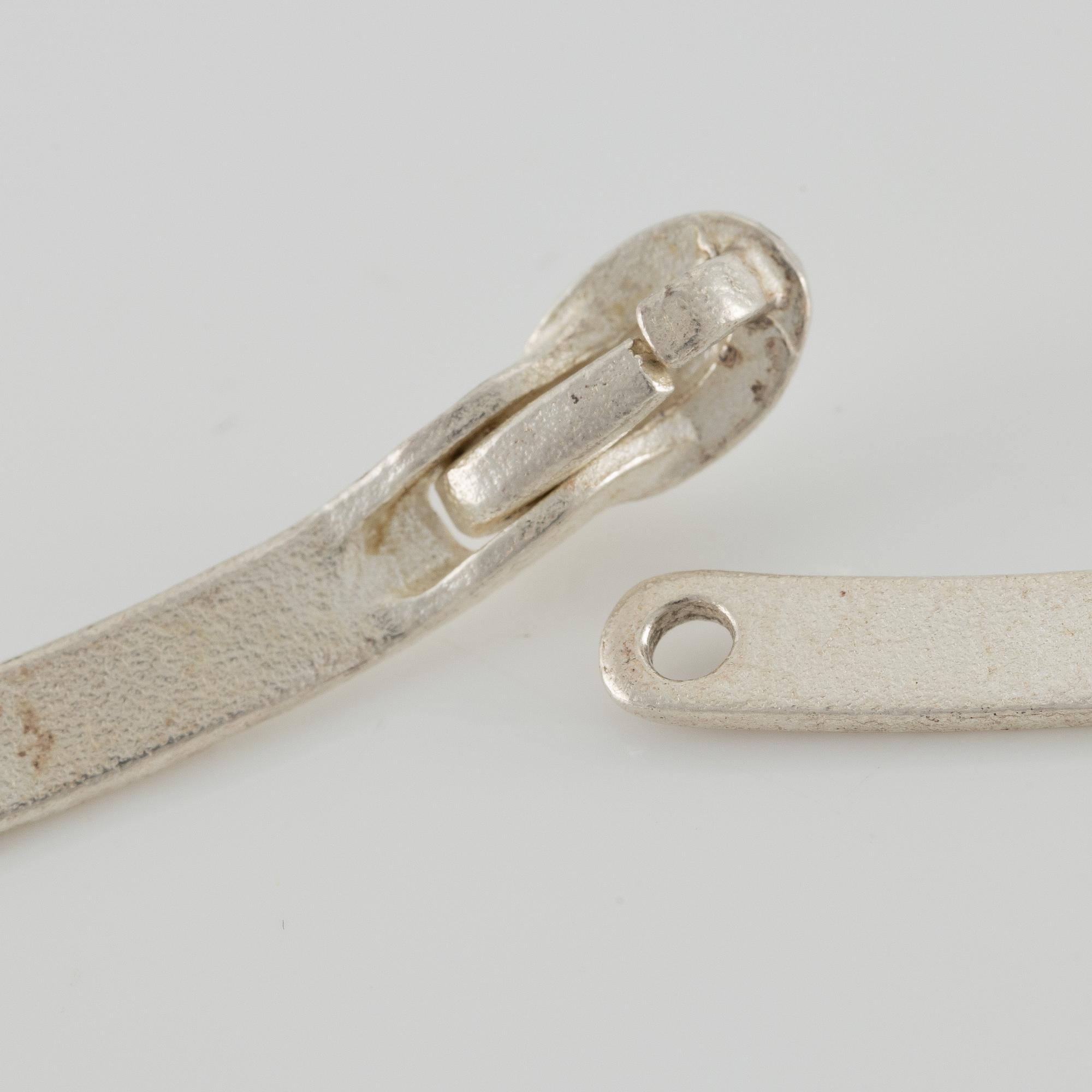 Lapponia, necklace and brooch, sterling silver, Finland 1989.