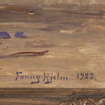 FANNY HJELM, oil on board, signed and dated 1923.
