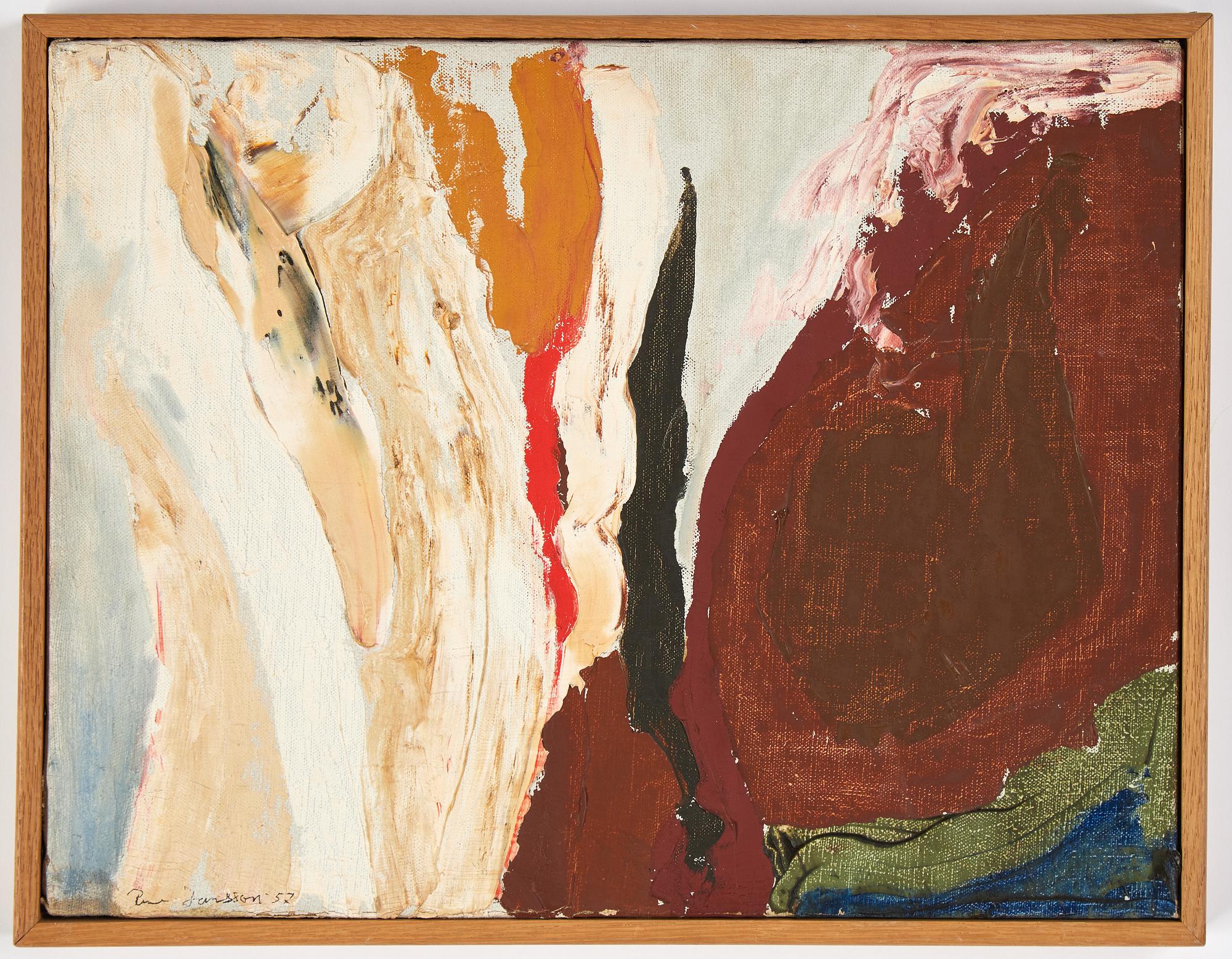 Rune Jansson, oil on canvas, signed and dated -57.