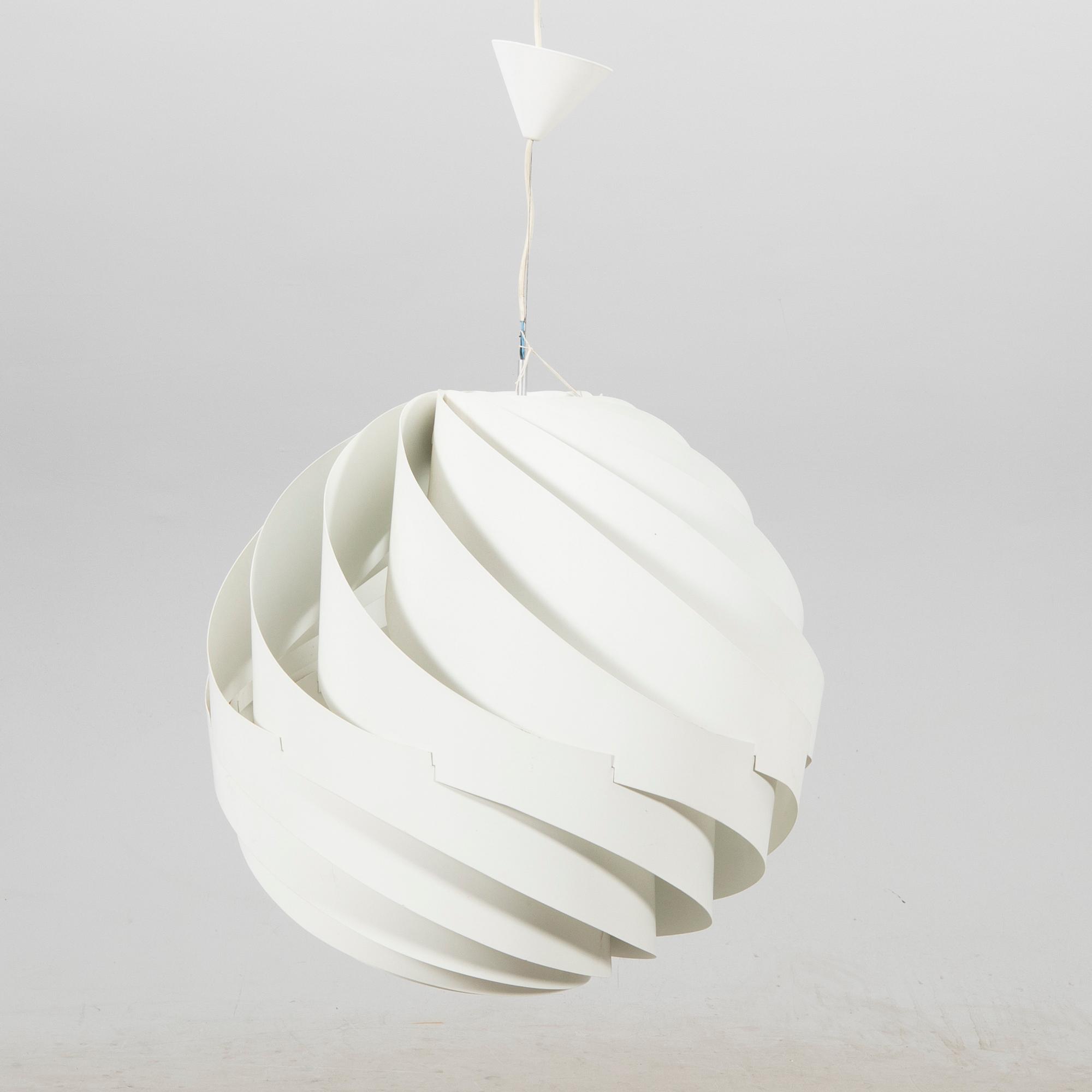 Louis Weisdorf, ceiling lamp "Turbo", Lyfa, Denmark, second half of the 20th century.