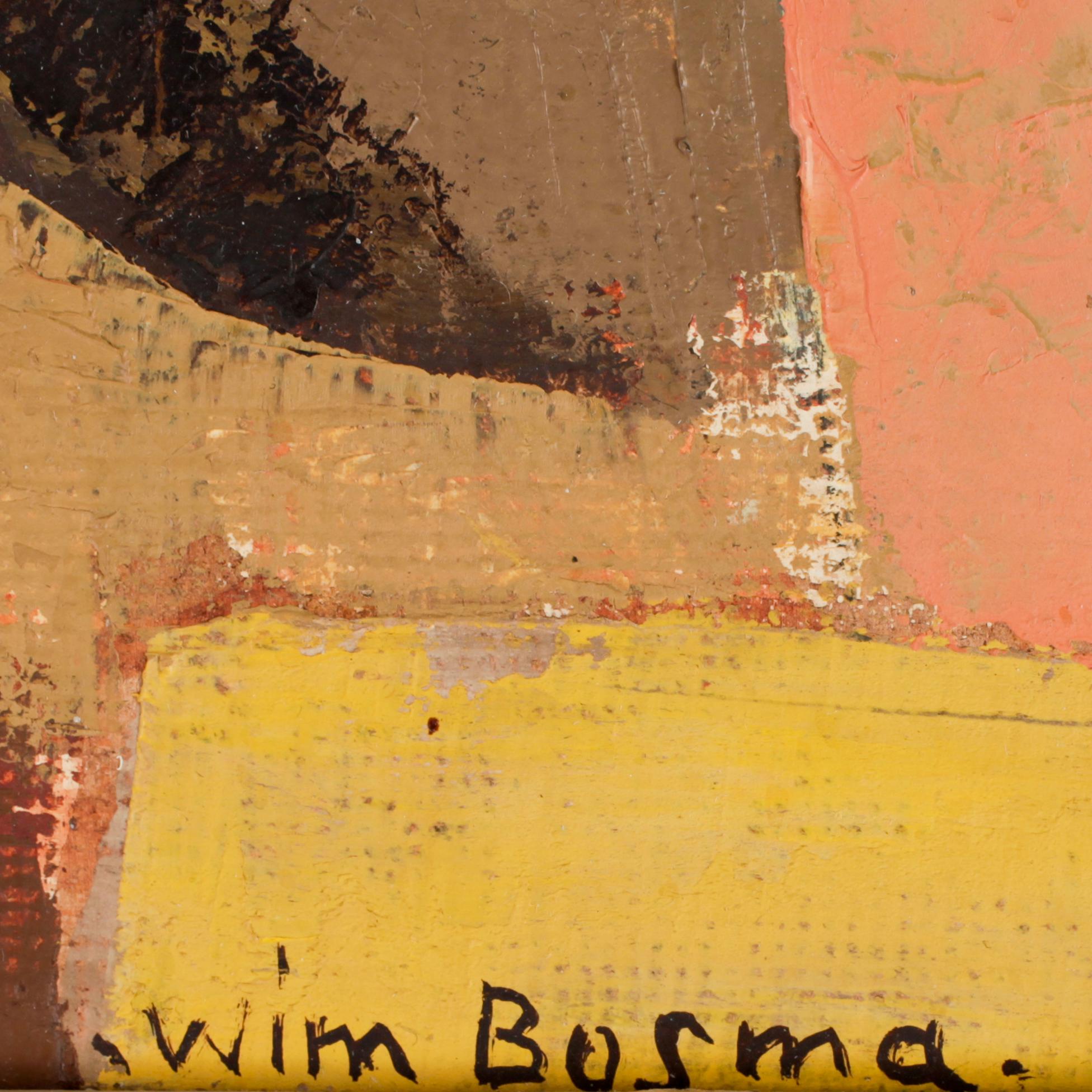 WIM BOSMA, olja på pannå, sign.