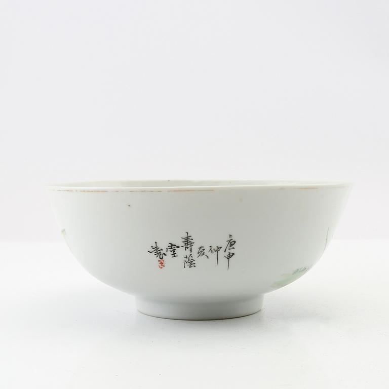 Porcelain bowl, China, 19th century.